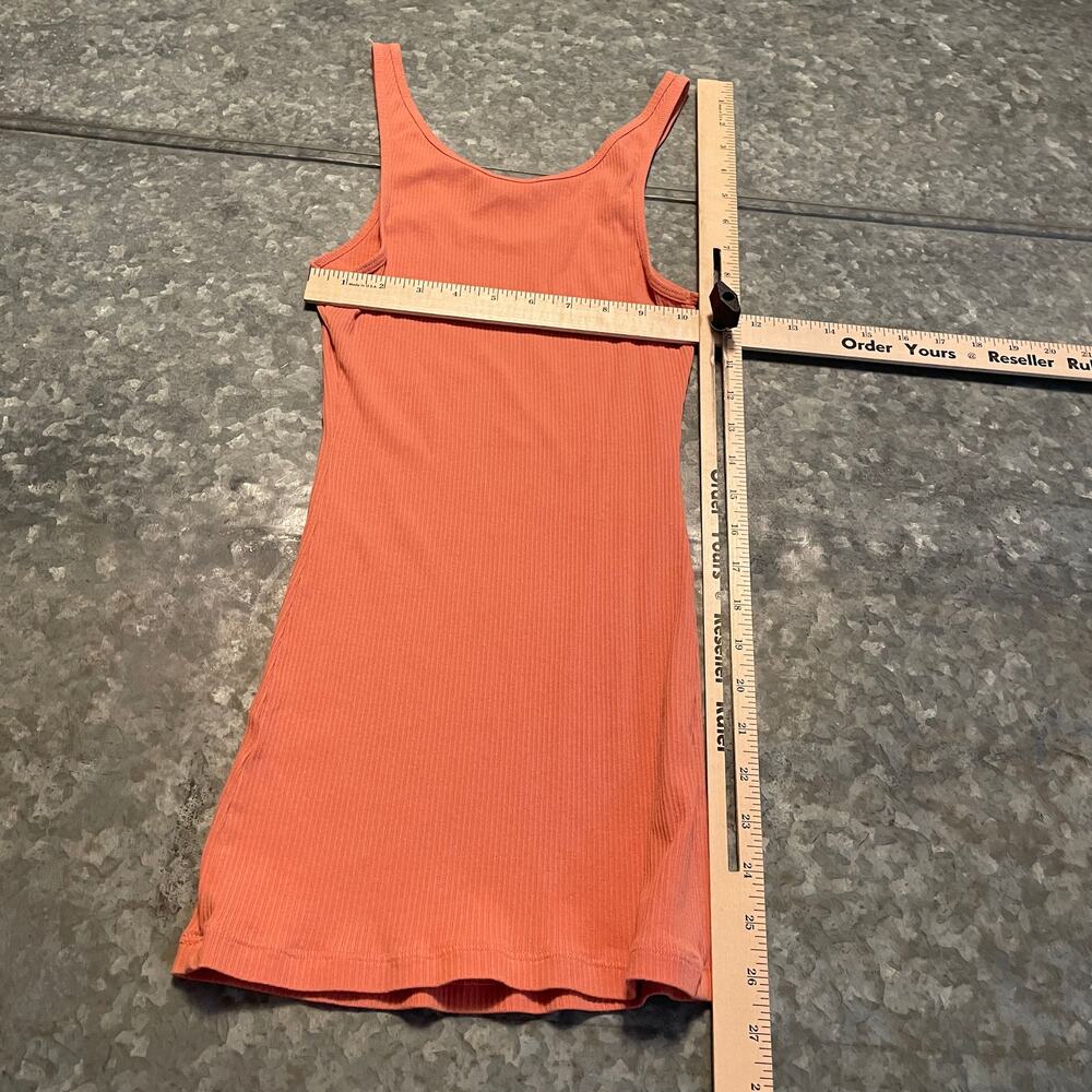 James Perse Standard Ribbed Tank Top Shirt 1 Small USA Coral Pink Daily Basic - Picture 5 of 7